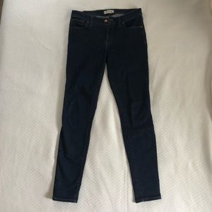 Madewell Skinny dark wash jeans 28